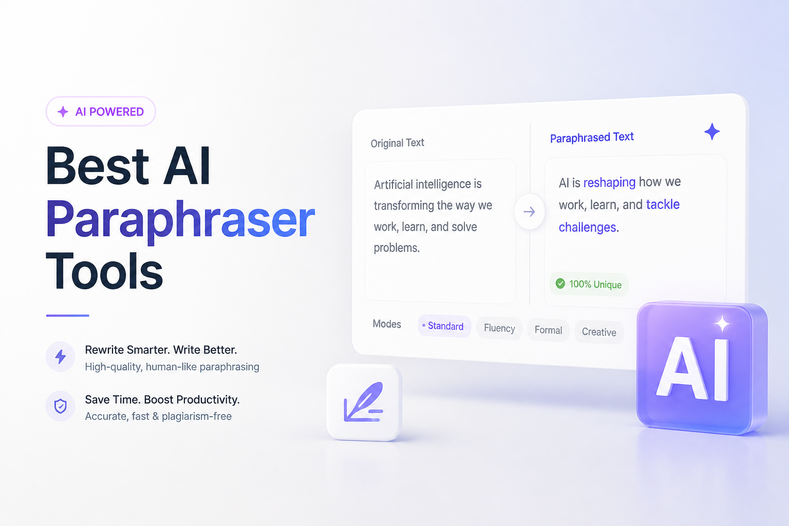 Best AI Paraphraser Tools in 2026