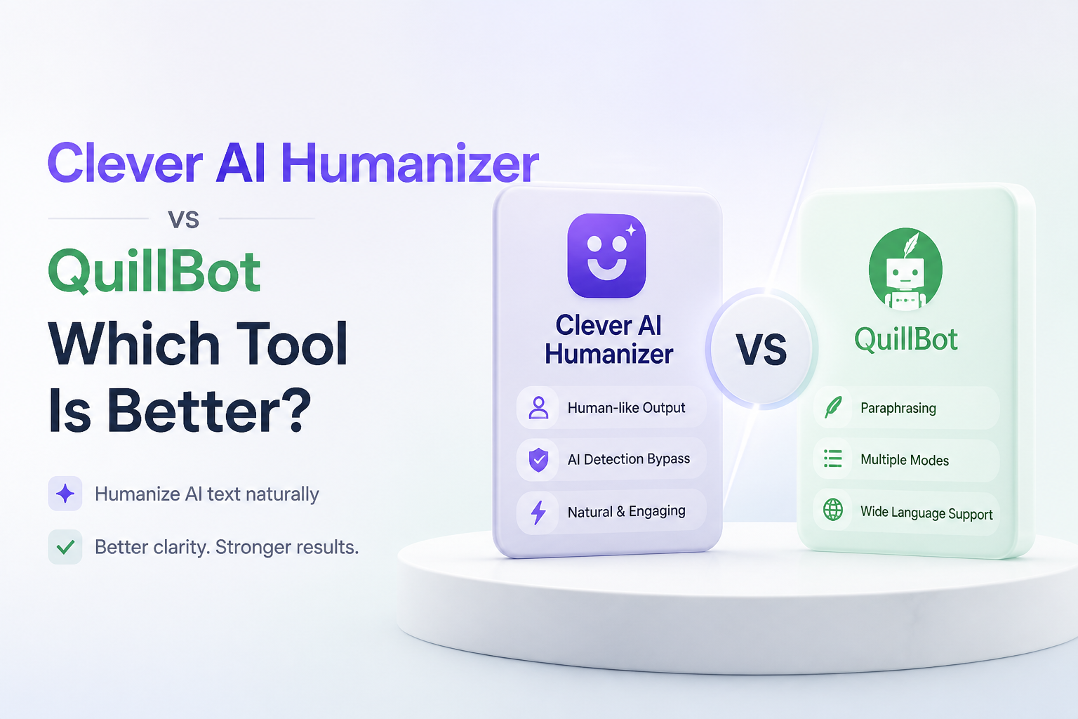 Clever AI Humanizer vs QuillBot: Which Tool Is Better?