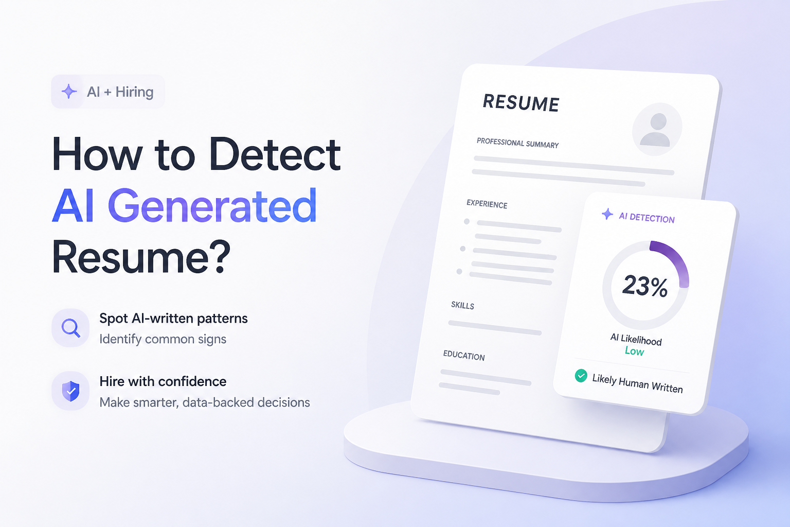 How to Detect AI Generated Resume?