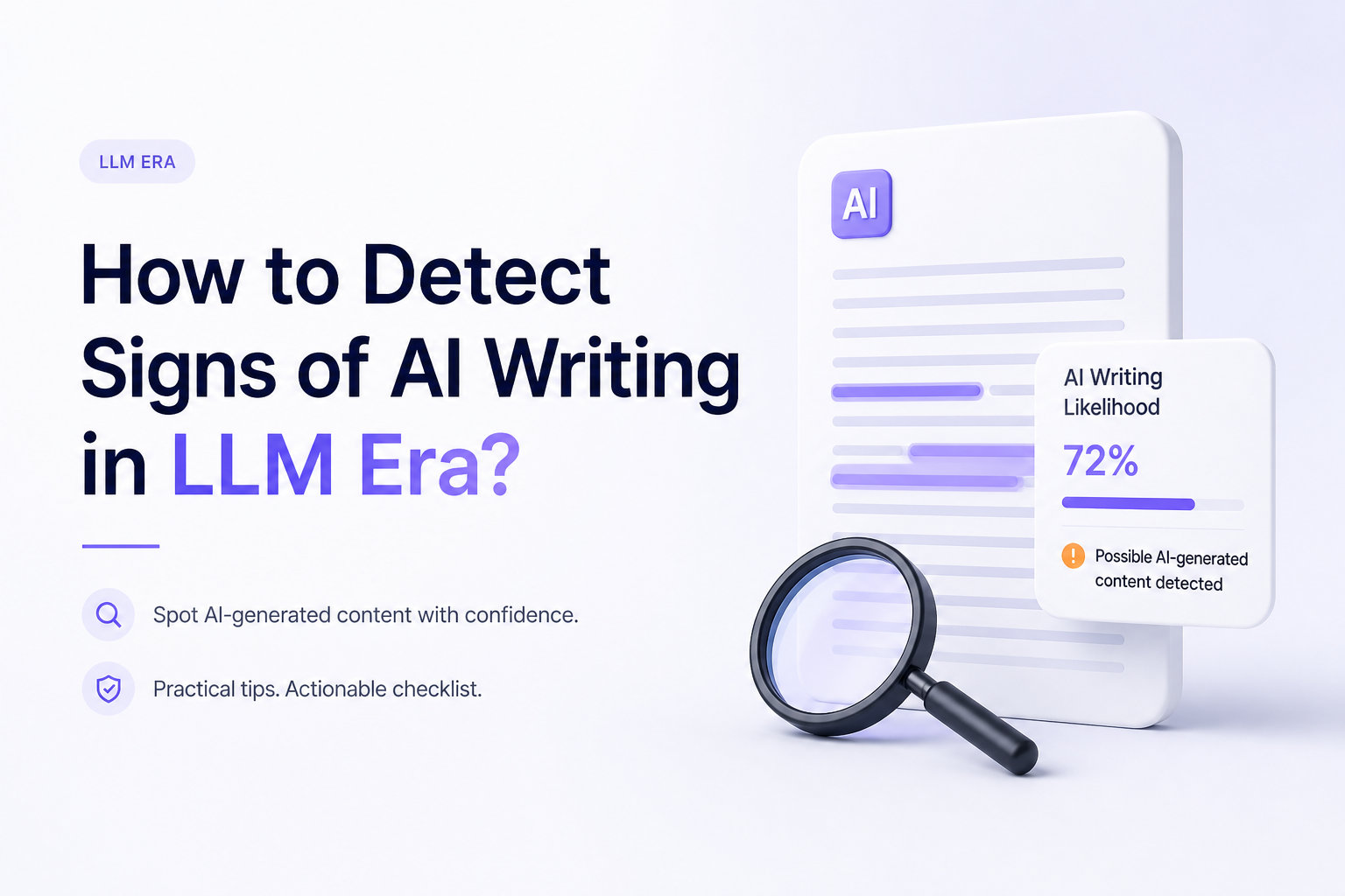 How to Detect Signs of AI Writing in LLM Era?