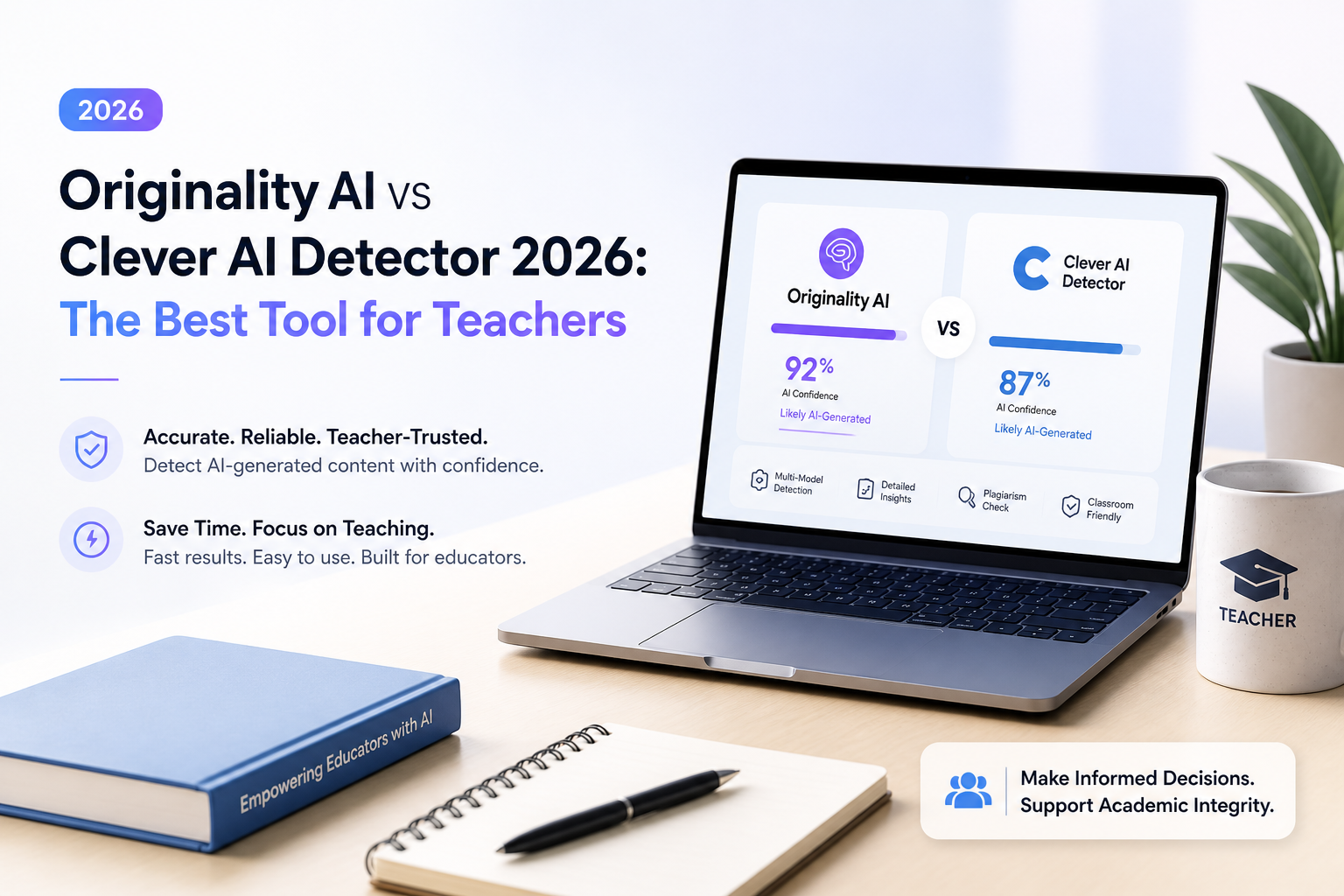 Originality AI vs Clever AI Detector 2026: The Best Tool for Teachers