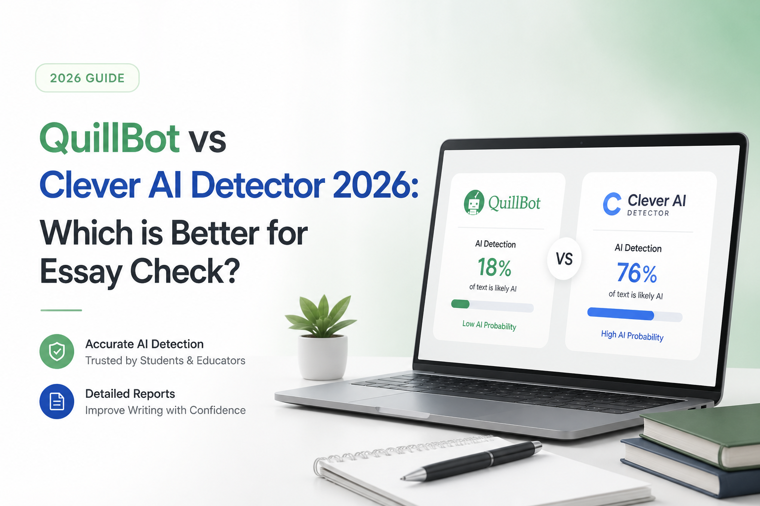 QuillBot vs Clever AI Detector 2026: Which is Better for Essay Check?