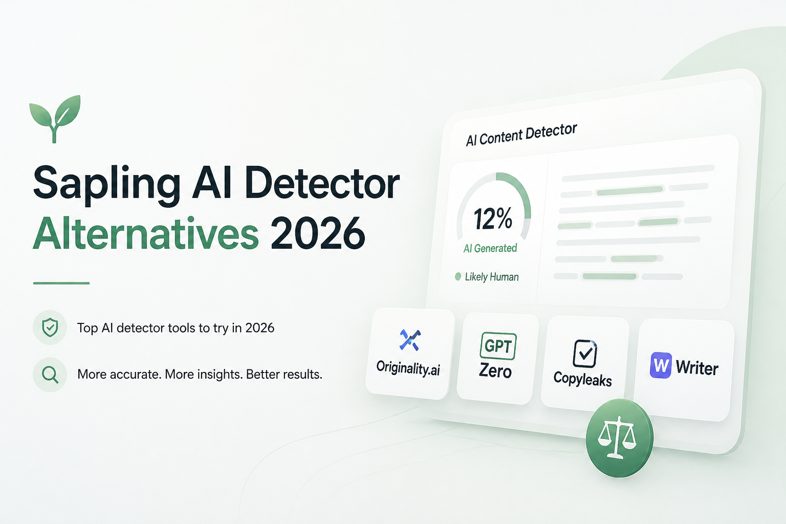 Sapling AI Detector Alternatives 2026