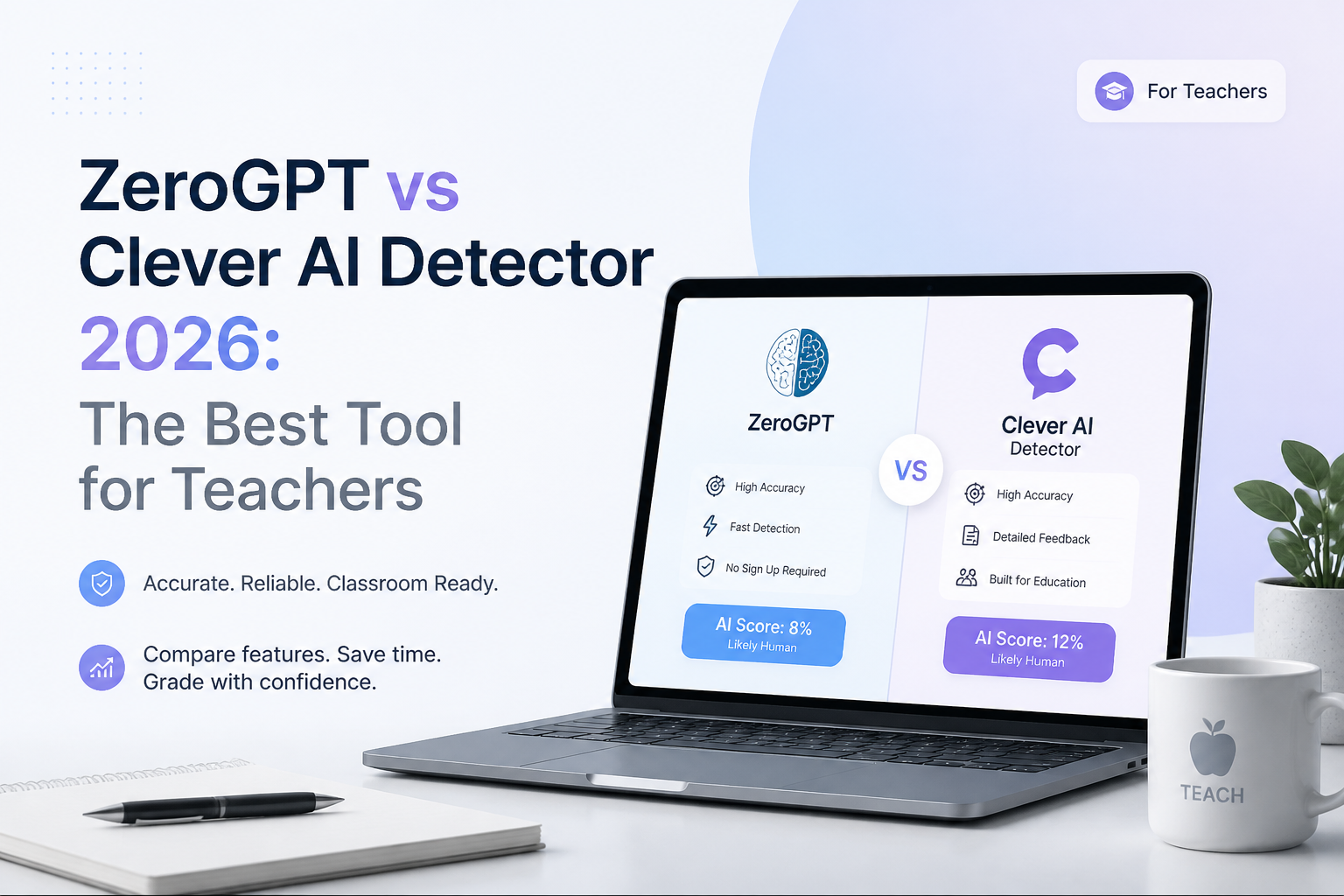 ZeroGPT vs Clever AI Detector 2026: The Best Tool for Teachers